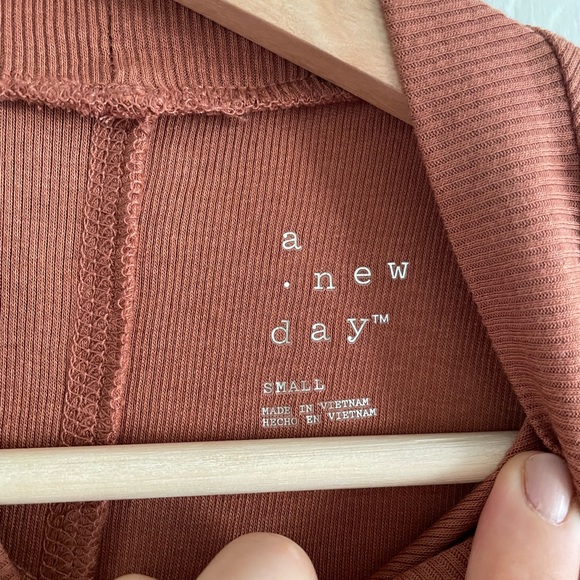 Target A New Day Rust Mock-neck Rib-knit - Picture 6 of 6